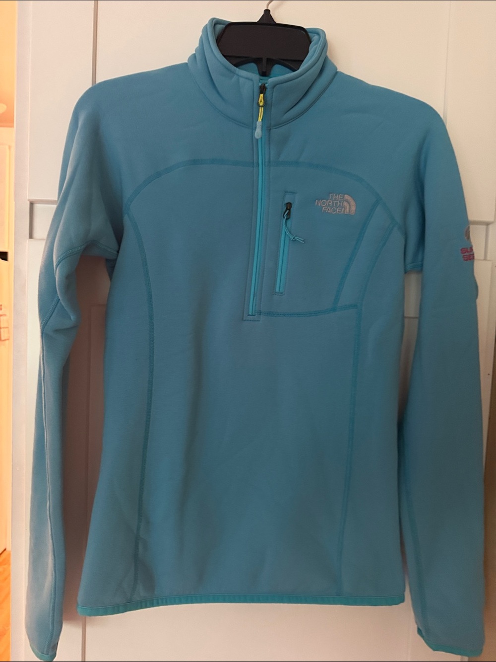 The North Face Turquoise Polartec Women’s Half-Zip Pullover